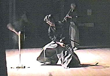Nakamura sensei performs tameshigiri